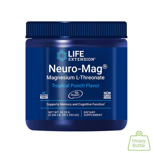 Neuro-Mag Magnesium L-Threonate Tropical Punch Powder 94g-Life Extension-Matakana Pharmacy
